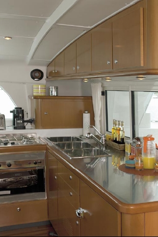 Galley with Cabinets: Once you leave the owner